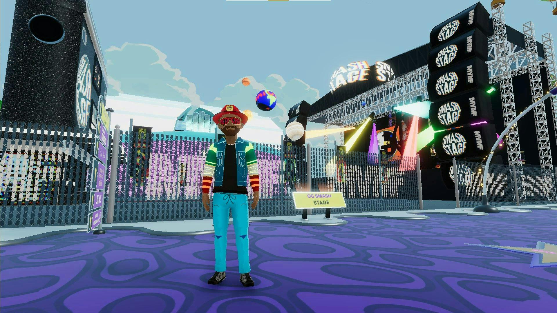 Avatar in Decentraland for Metaverse Party
